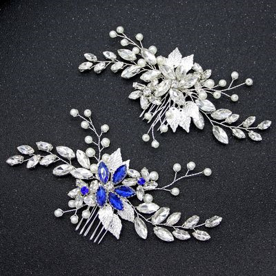 Wedding Hair Comb Pearl Flower Bridal Comb - Click Image to Close